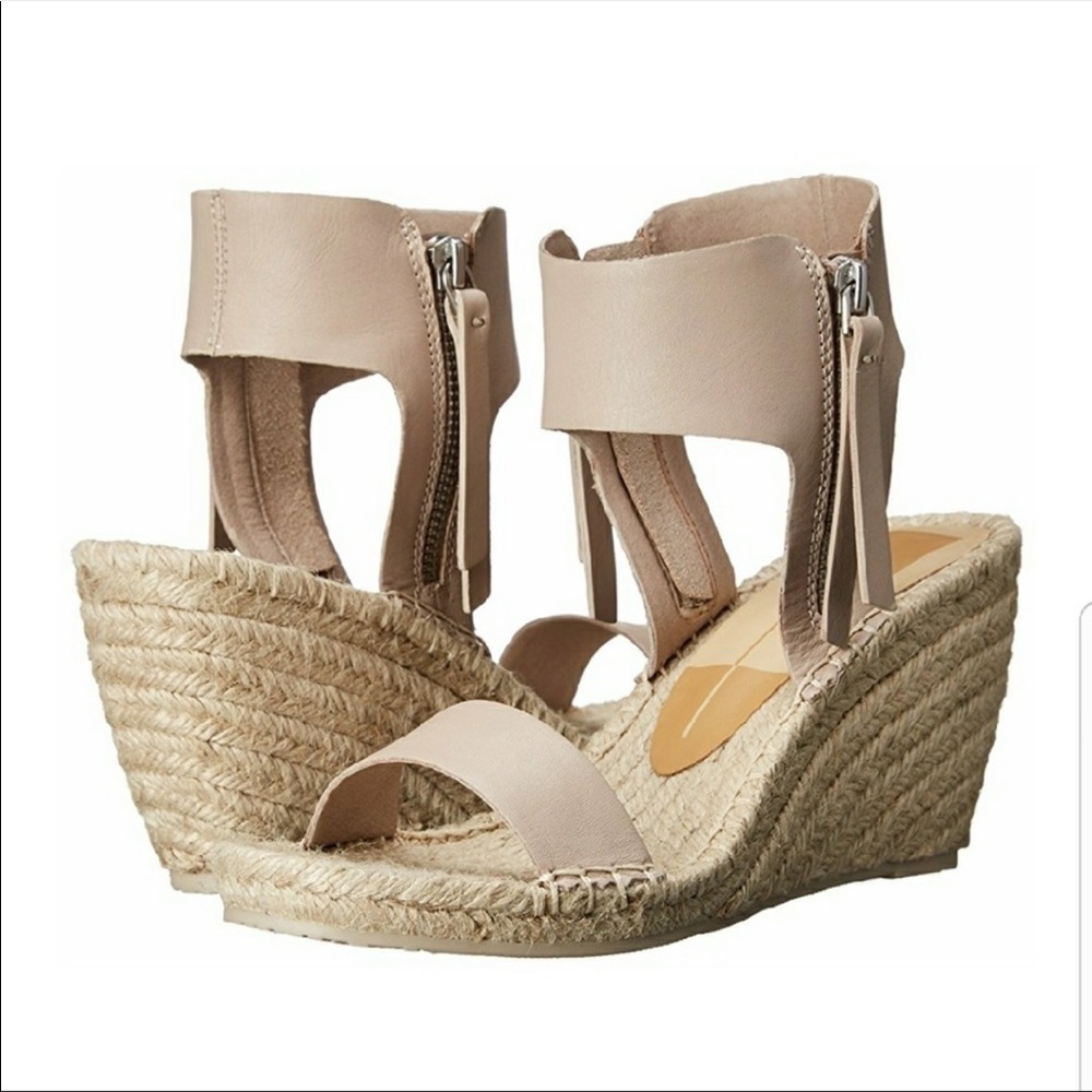 DOLCE VITA Gisele Wedge Almond Leather Size 8